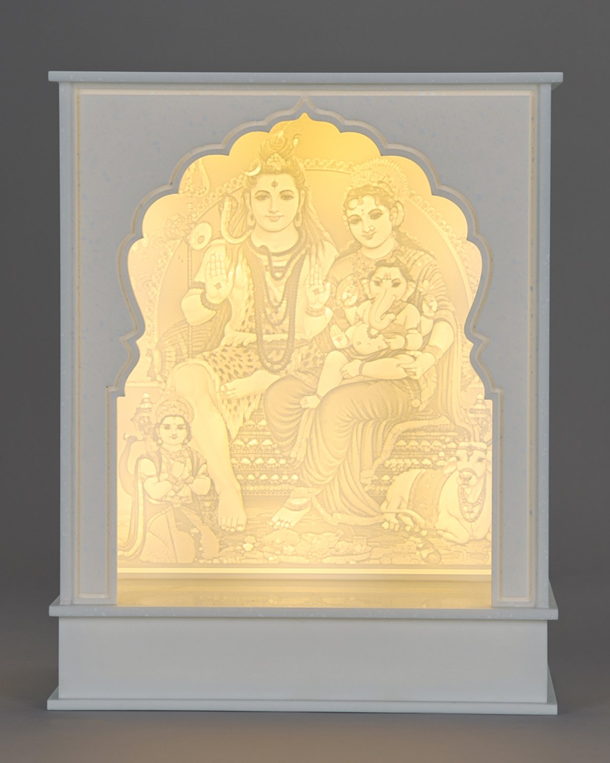 Corian Shiv Parivar Temple For Home