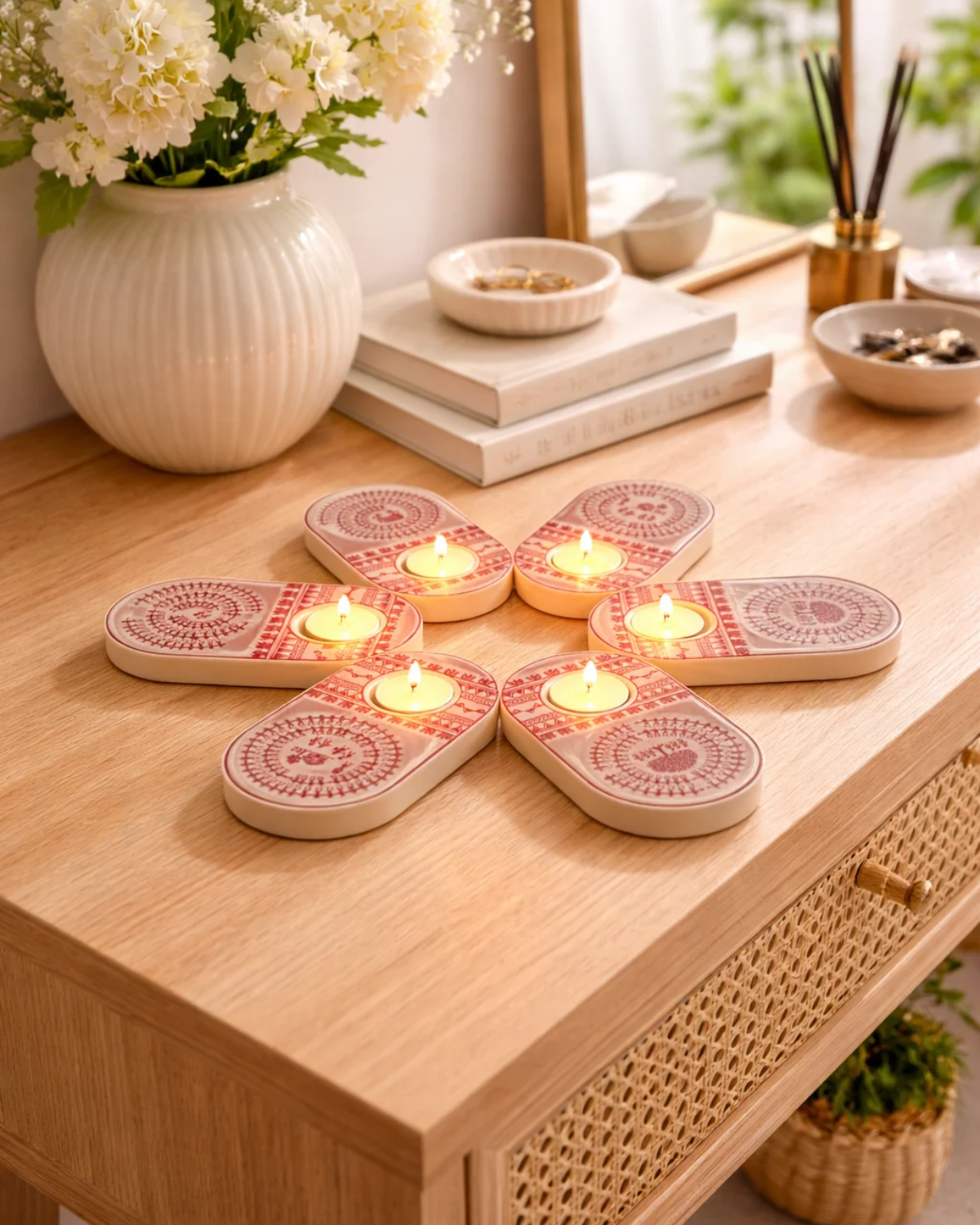 4 Pc T Lights Holder